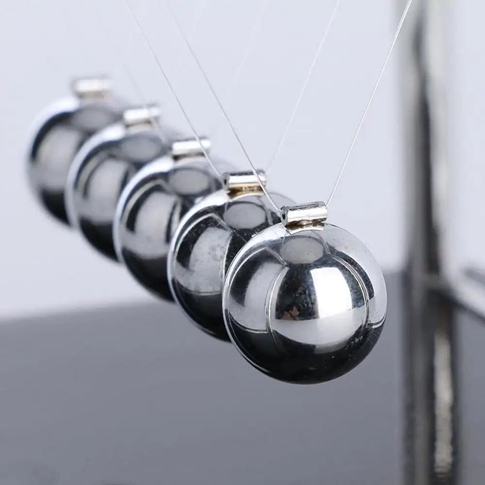 Newton Cradle Balance Steel Balls, 5 Balls Physics Science Pendulum Desk Toy, Home Decor Anti Stress Game Toy, Metal Pendulum Ball School Teaching Supplies, Steel Ball Balance Toy, Cool Office Decor and Tabletop Toys for Stress Relief Newton Cradle Balance Steel Balls, 5 Balls Physics Science Pendulum Desk Toy, Home Decor Anti Stress Game Toy, Metal Pendulum Ball School Teaching Supplies, Steel Ball Balance Toy, Cool Office Decor and Tabletop Toys for Stress Relief